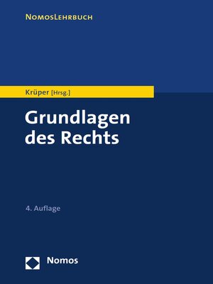 cover image of Grundlagen des Rechts